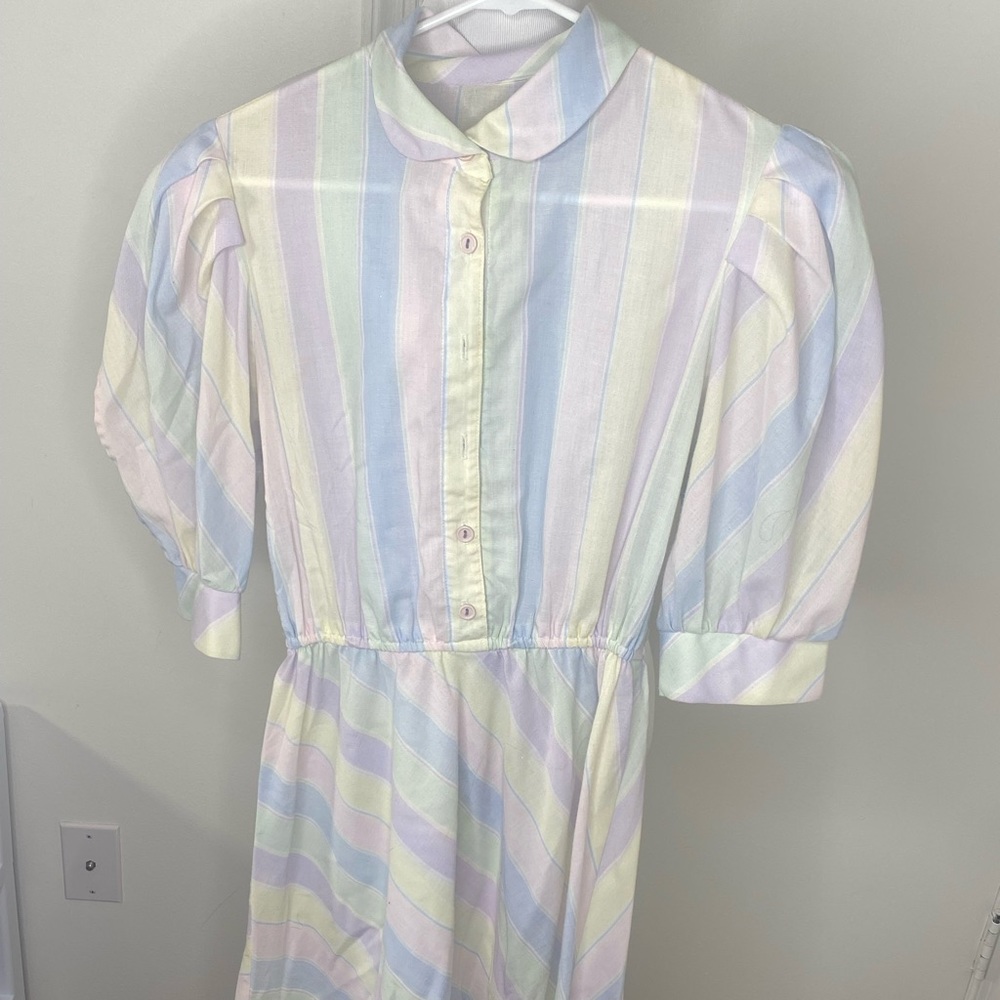 Strip pastel dress